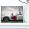 Designart - Fashion Woman in Car - Large Cars Canvas Art Print